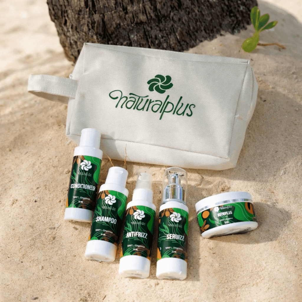Travel Kit — five travel-size essentials in a branded pouch