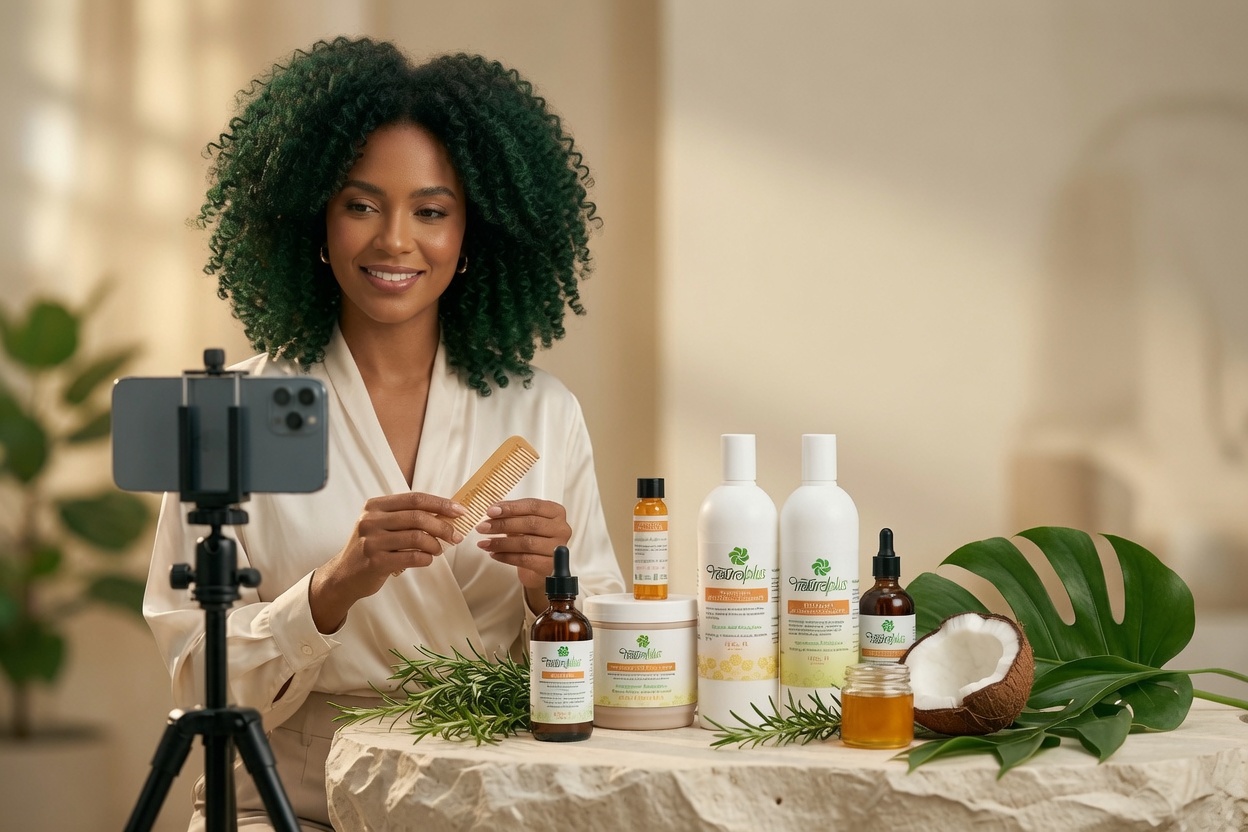 Natural Plus USA hair-care products and Dominican botanical ingredients